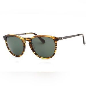 New Unisex Lacoste Sunglasses L708S 210 BROWN MARBLE / Green Shaded